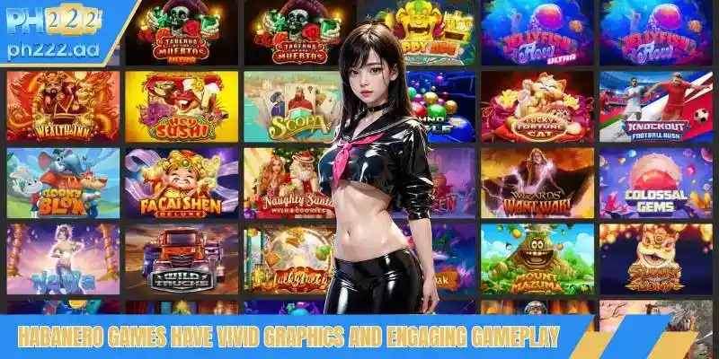 Habanero games have vivid graphics and engaging gameplay