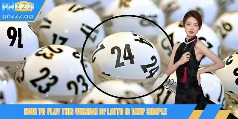 How to play this version of lotto is very simple